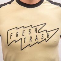 FRESH TRASH MEN´S, Horizon short sleeve tee sand/black