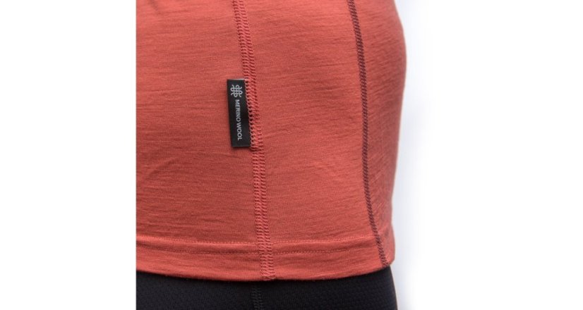 Sensor Merino Active dámské tričko s dlouhým rukávem, Terracotta