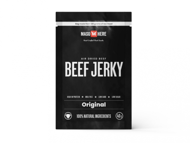 Maso Here Beef jerky Originál, 40g