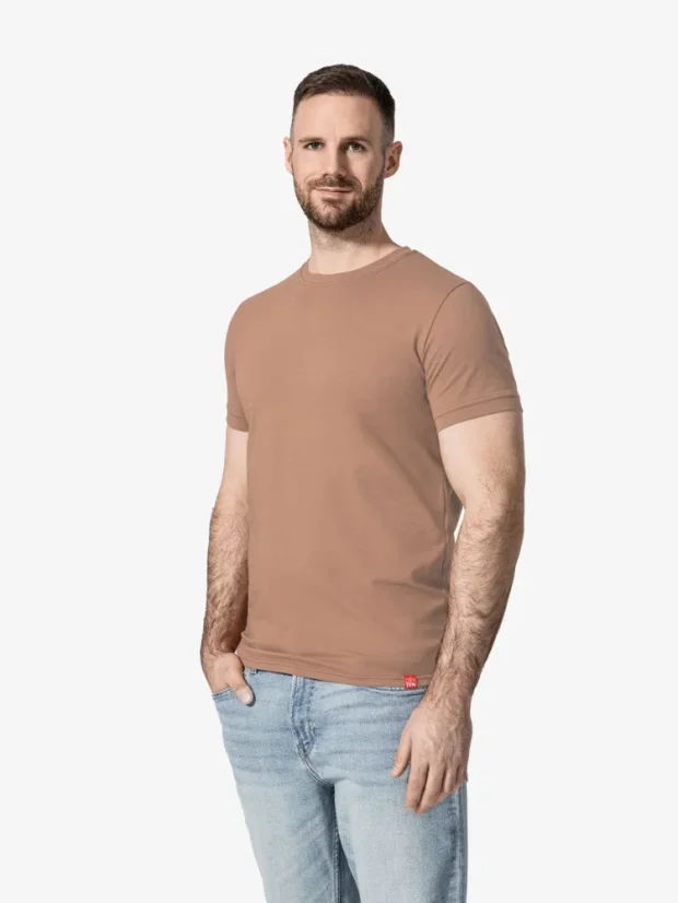 CityZen Davos pánske tričko slim fit pralinkové