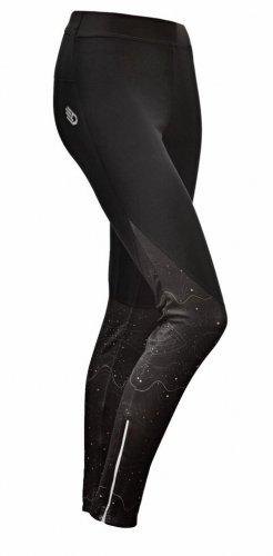 Sensor DOTS dámské zateplené sportovní kalhoty dlouhé černá/multi