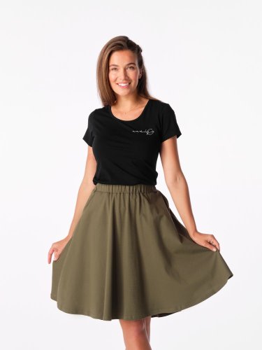 Dámske tričko CityZen BREDA čierne s potlačou NaděJE