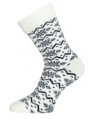 Lasting HMN vlněná ponožka režná/šedá