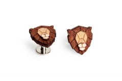 BeWooden manžetové knoflíčky Lev
