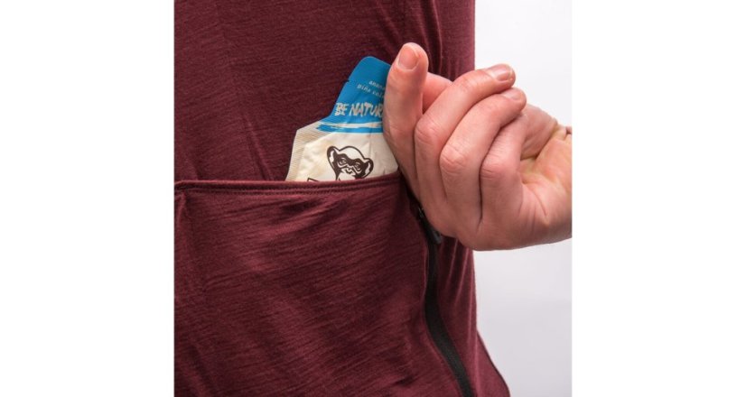 FT MEN´S, Lite Merino Evo Jersey, merlot red