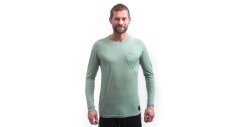 Sensor Merino Air Traveller pánské triko dl. rukáv basil green