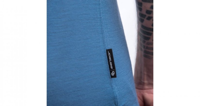 Sensor Merino Air PT pánské triko krátký rukáv, Earth, modrá