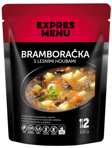 Expres menu Bramboračka s lesními houbami polévka 2 porce 600g