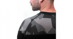 Sensor Merino Impress pánské tričko krátkým rukávem černá/camo