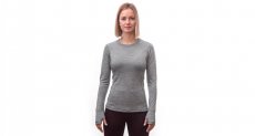 Sensor Merino Bold dámské tričko s dlouhým rukávem cool grey