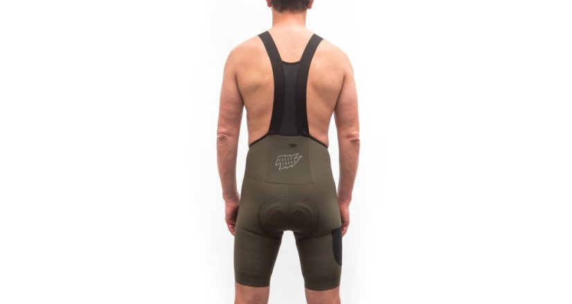 FT MEN'S, Signature bib shorts evo, olive green