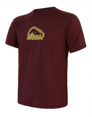 Sensor Merino Air PT pánské triko krátký rukáv, Summit, port red