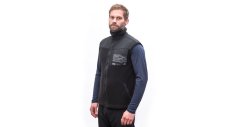 Sensor TEDDY unisex vesta fleece celozip černá