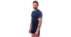 Sensor Merino Active pánske tričko s krátkym rukávom, Deep blue