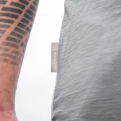 Sensor Merino Active Polo Pánské tričko krátký rukáv-šedá