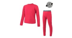 Sensor Merino Air dětské spodky set tričko+spodky magenta