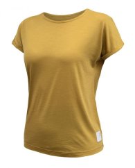 Sensor Merino Air Traveller dámské tričko krátký rukáv Mustard