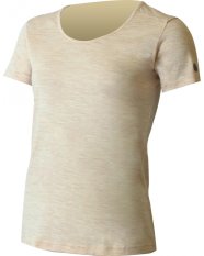 Lasting BENITA dámske tričko z prémiovej zmesi bambusu a merino vlny béžová