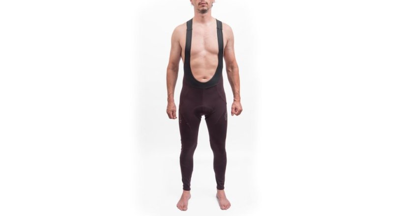 FT MEN´S, Signature, thermo bib pants, port red
