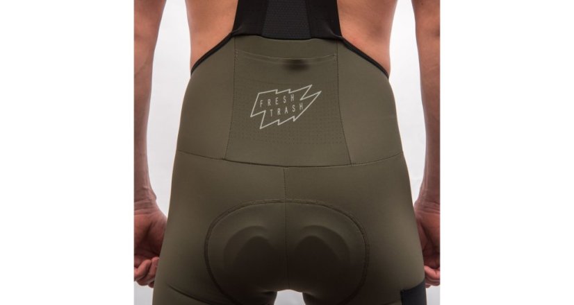 FT MEN'S, Signature bib shorts evo, olive green