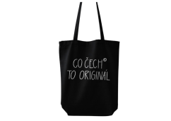 Bavlnená taška CityZen „Co Čech to originál“ čierna