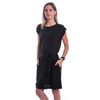 Sensor Merino active Dámské turistické šaty krátký rukáv Černé