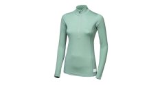Sensor Merino DF dámské triko dl.rukáv zip basil green