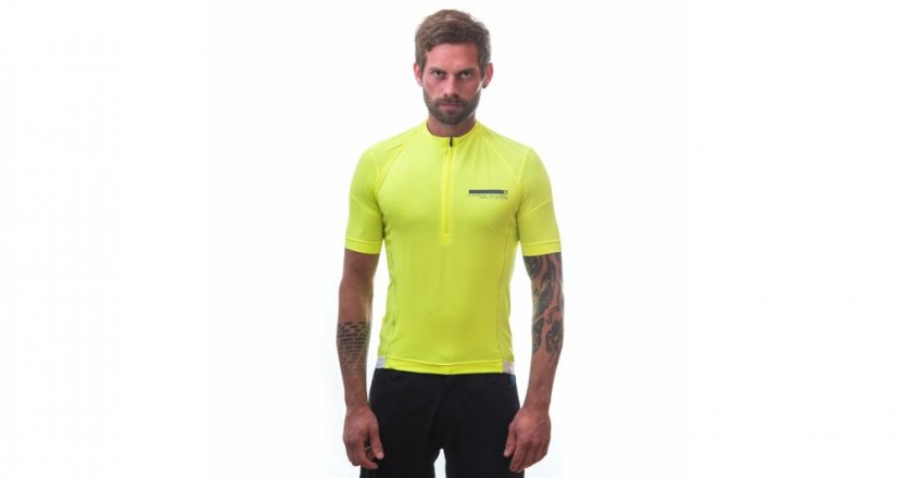 Sensor Cyklo Entry pánský dres krátký rukáv Neon Yellow