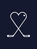 Dámské tričko CityZen ALTA navy s potiskem HOKEJ