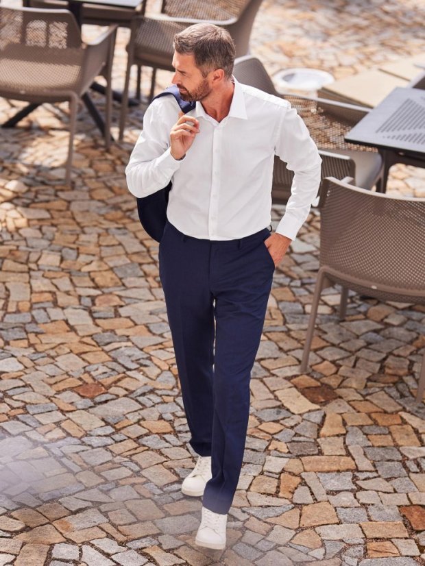 CityZen ACHIM – Pánská elegantní košile, bílá, slim fit