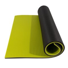 YATE karimatka fitness dvouvrstvá  superelastic 14mm antracit/sv. zelená 95x65x1,4 cm