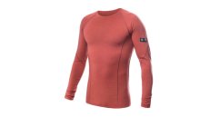 Sensor Merino Active pánské triko s dlouhým rukávem, Terracotta