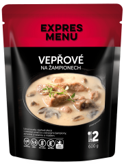 Expres menu Vepřové na žampionech, 2 porce, 600g