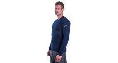 Sensor Merino Active pánské triko s dlouhým rukávem, Deep blue