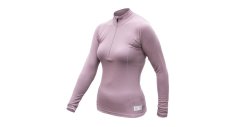 Sensor Merino Double face dámské tričko s dlouhým rukávem, zip, mystic violet