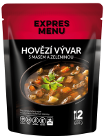 Expres menu Hovězí vývar s masem a se zeleninou 600g