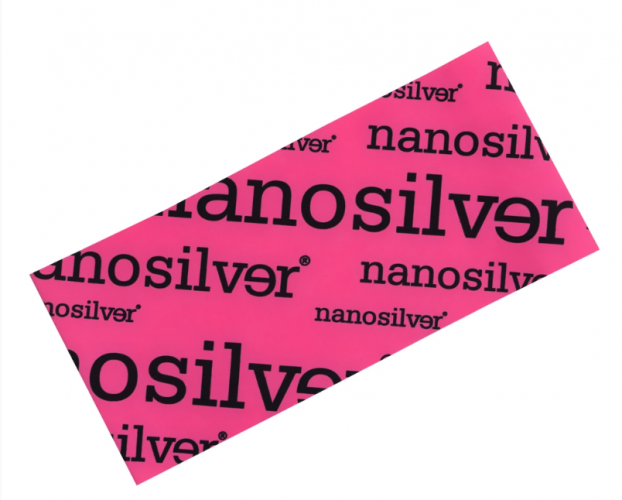 Nanosilver sportovní čelenka Uni růžová/černá