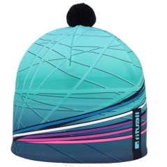 Rituall čepice Stelvio ČÁRY, tyrkysová/fluo růžová