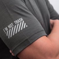 FRESH TRASH MEN´S, Lite merino pocket jersey olive green/black
