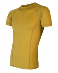 Sensor Merino Air pánské triko krátký rukáv, mustard