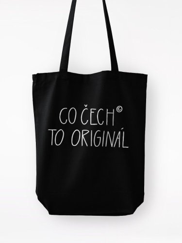 Bavlnená taška CityZen „Co Čech to originál“ čierna
