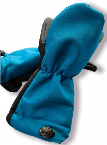 ELLEM Dětské zimní rukavice s membránou,  Petrolejová, vel. 3-4 roky