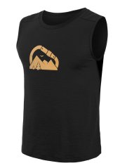 Sensor Merino Air PT pánské triko bez rukávu, Summit, černé