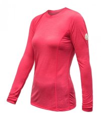 Sensor Merino Air dámské triko dlouhý rukáv, magenta