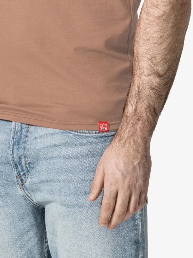 CityZen Davos pánske tričko slim fit pralinkové