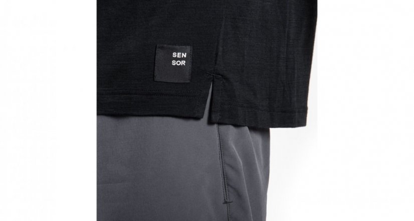 Sensor Merino Air Traveller pánské tričko krátký rukáv Černé
