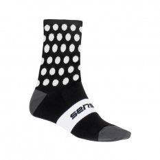 Sensor ponožky Dots černá/bílá