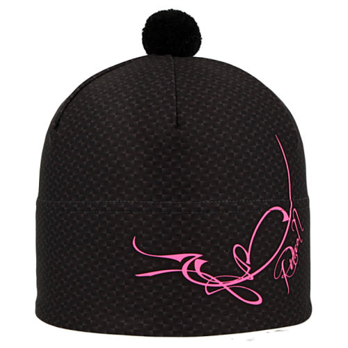 Rituall čepice Stelvio KŘIVKA černá / fluo růžová