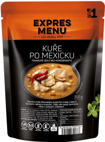 Expres menu Kuře po mexicku - 1porce,  300g