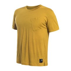 Sensor Merino Air Traveller pánské tričko krátký rukáv Mustard